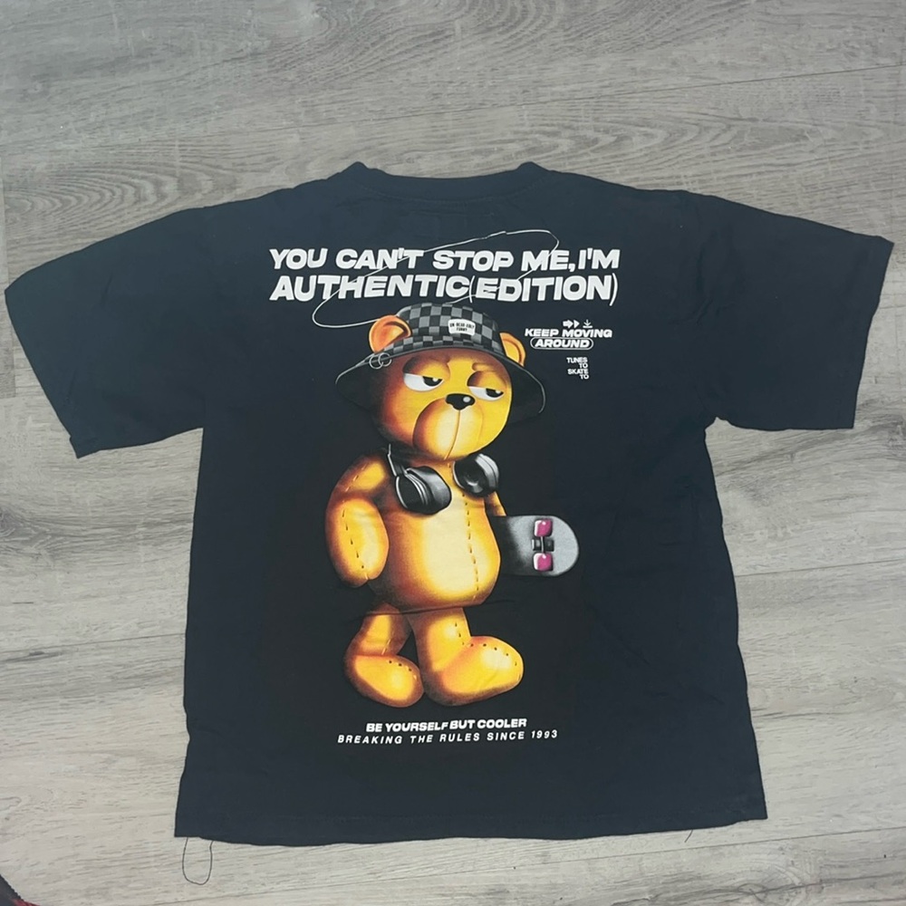 Zara bear brick tshirt  size 8-9 NWOT